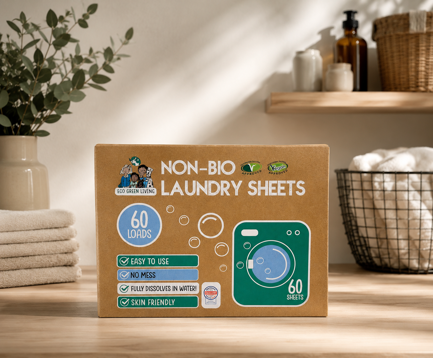 Eco Green Living Non-Bio Laundry Sheets – Oparfymerade