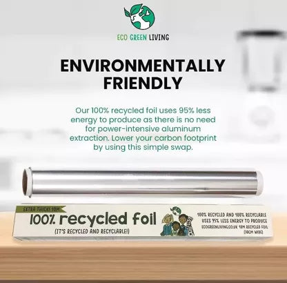 Aluminiumfolie av 100 % Återvunnet Aluminium - 30cm x 10m