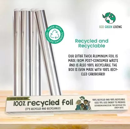 Aluminiumfolie av 100 % Återvunnet Aluminium - 30cm x 10m