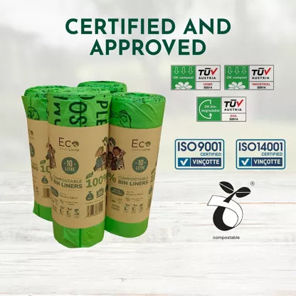 Komposterbara Avfallspåsar 10 L – Eco Green Living