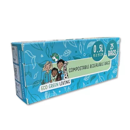 Komposterbara Återförslutningsbara Påsar 0,5 L