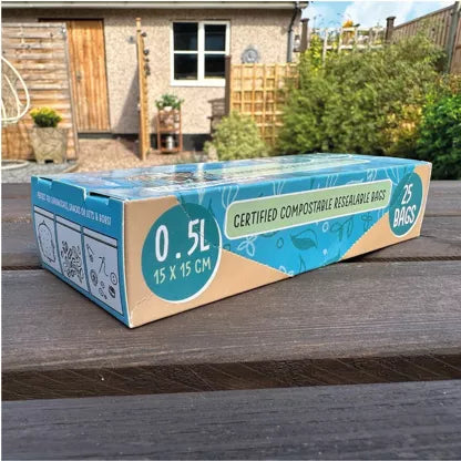 Komposterbara Återförslutningsbara Påsar 0,5 L