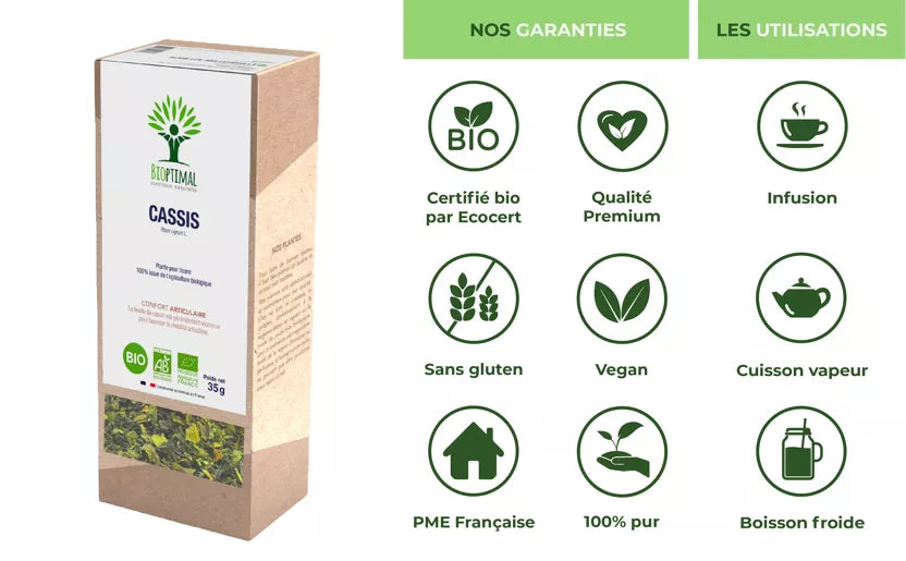 Svartvinbärsblad Örtte Ekologiskt 35g | Bioptimal