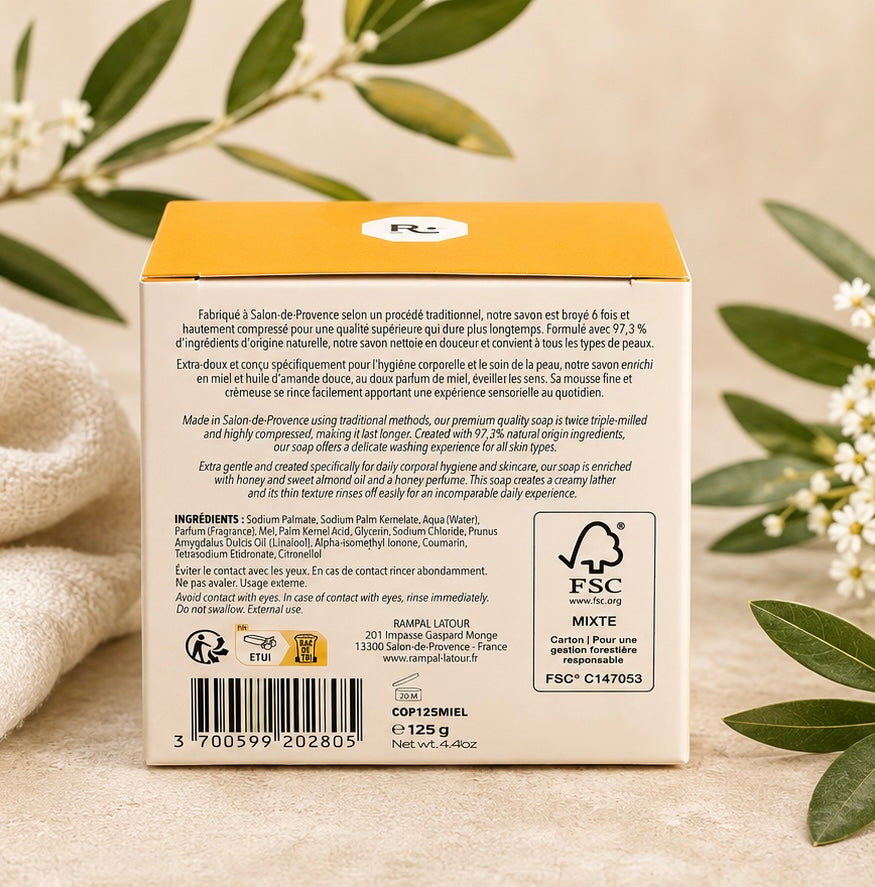 Rampal Latour Tvål med Honungs doft – 125 g
