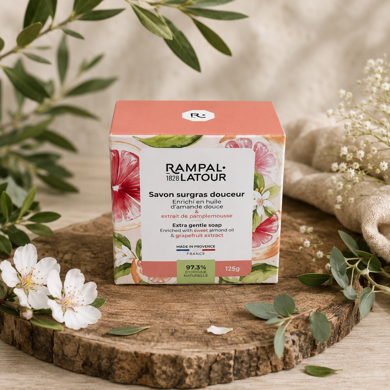 Rampal Latour Tvål med Grapefrukt doft – 125 g