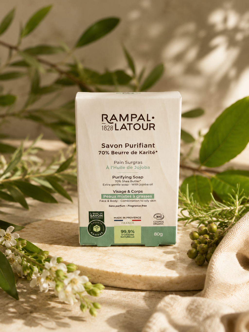 RAMPAL LATOUR Purifying Soap – Jojoba & Sheasmör - oily skin