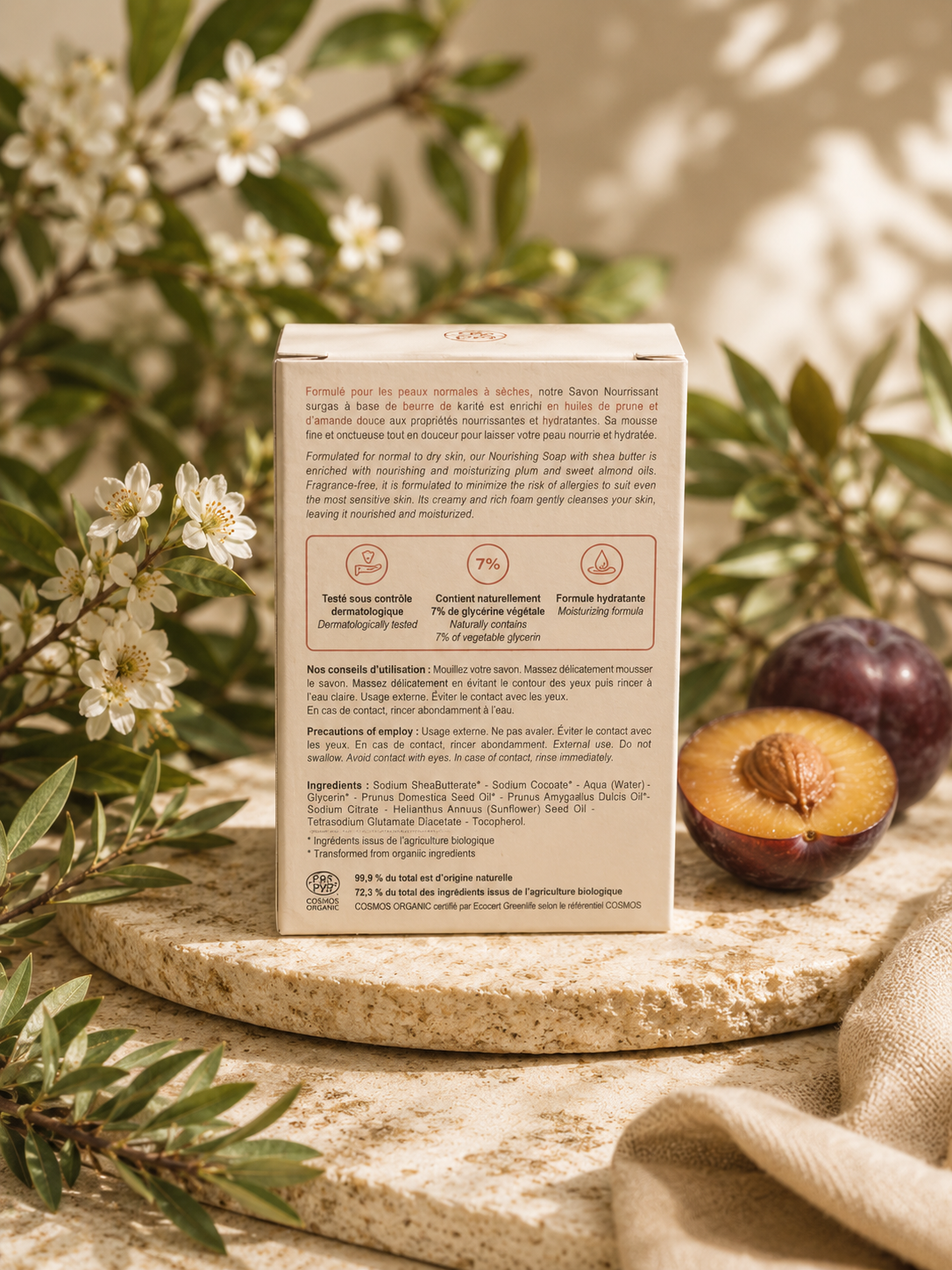 RAMPAL LATOUR Nourishing Soap – Plommonolja & Sheasmör - dry skin