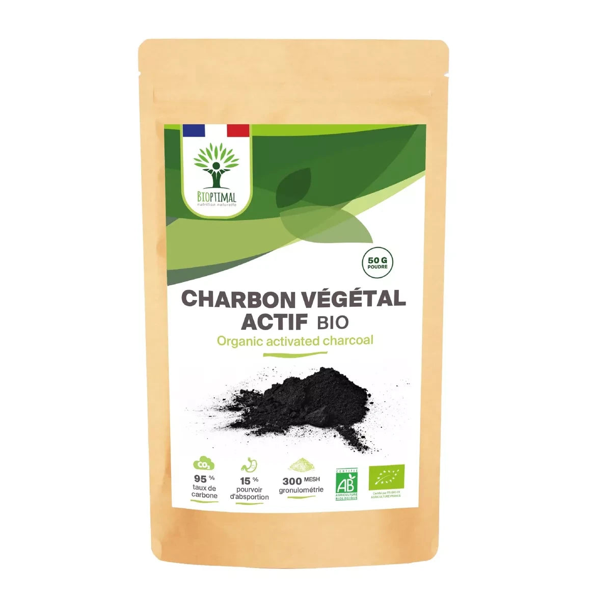 Charbon Végétal Actif Bio
